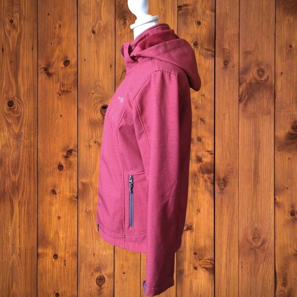 Free Country Women's Small Faux Fur Lined Red Jacket With Removeable Hood - Picture 4 of 6